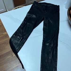 Rag & Bone slim fit leather pants size 26